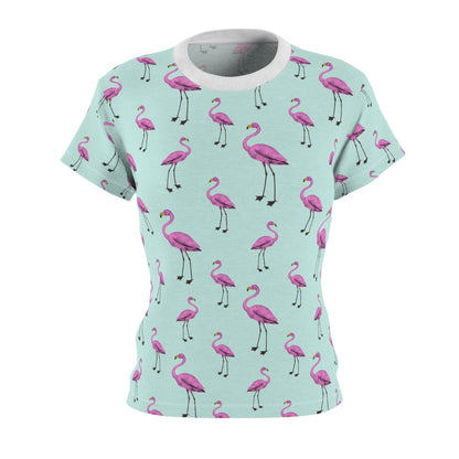 Flipping Flamingos Femme Cut T-Shirt