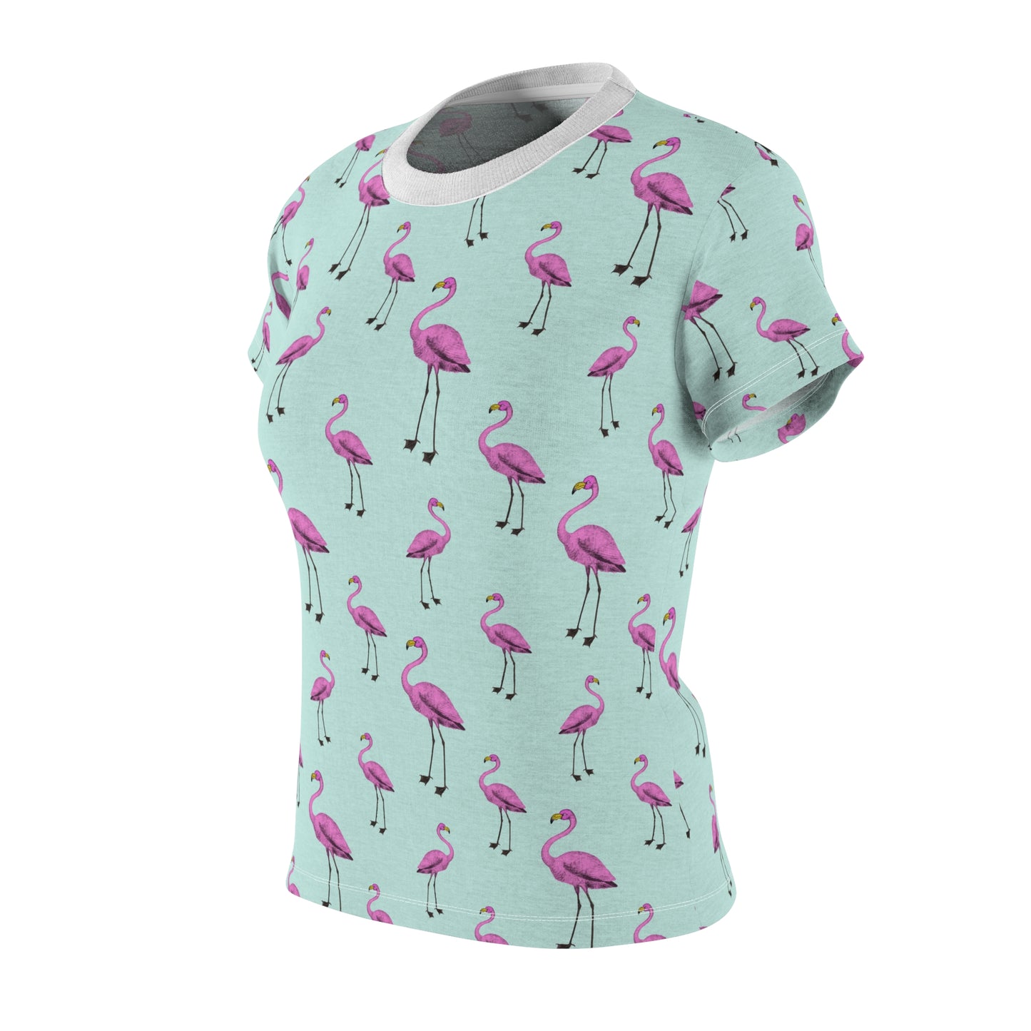 Flipping Flamingos Femme Cut T-Shirt