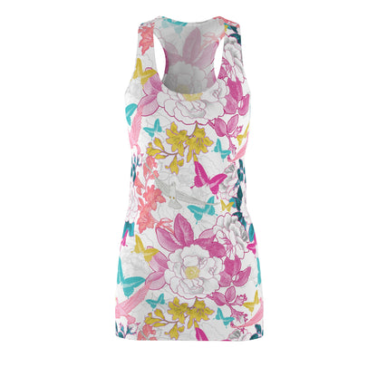 Racerback Dress - Colorful Dove Print