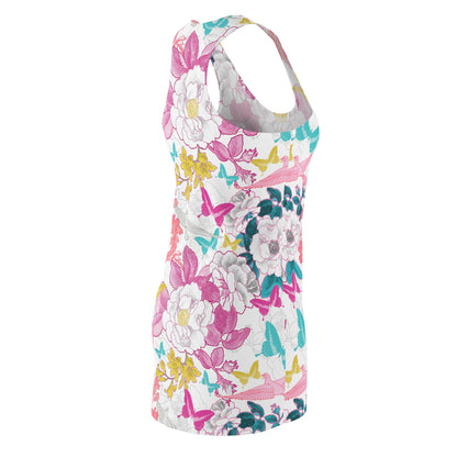 Racerback Dress - Colorful Dove Print