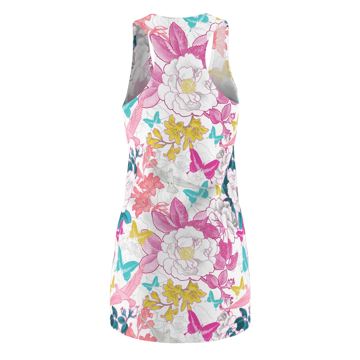 Racerback Dress - Colorful Dove Print