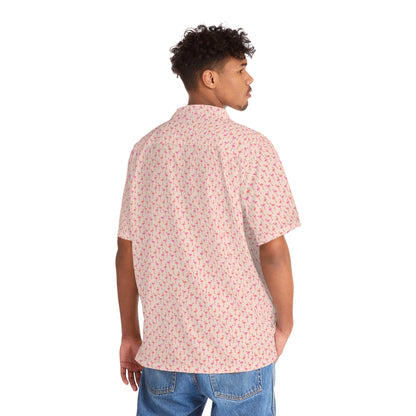 Flamingo - Carry On Crow Clothing Co. - collared button up summer shirt