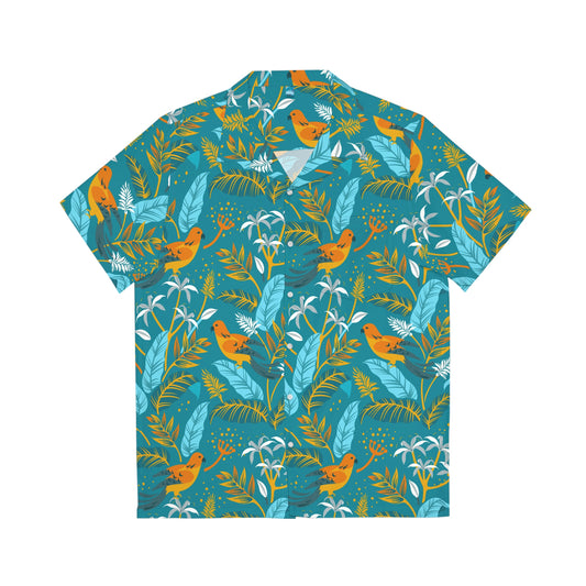 Parakeet Party - Turquoise - Carry On Crow Clothing Co.