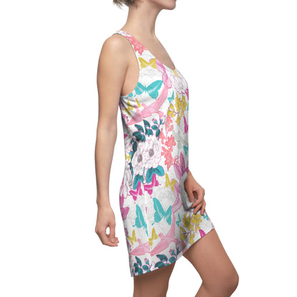 Racerback Dress - Colorful Dove Print